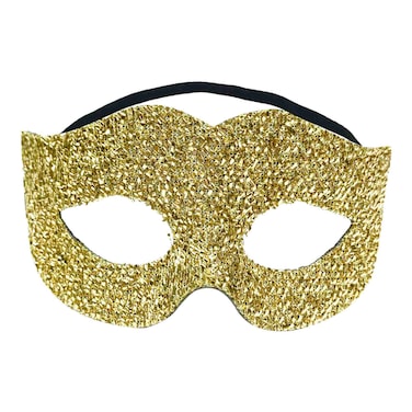 Party Magic Tinsel Eye Mask Gold