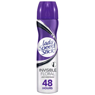 Lady Speed Stick Invisible Dry Antiperspirant Deodorant Spray Floral, 150ml