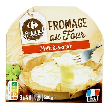 Carrefour Original Raclette Cheese With Crust 500g