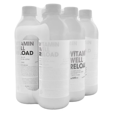 فيتامين ويل ريلوود مشروب  منخفض السعرات الحرارية بنكهة الليمون والليمون الحامض، حزمة من 6 ، 500 ملل