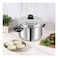 Vinod Stainless Steel Idly Cooker with 4 Tiered Plate Grey