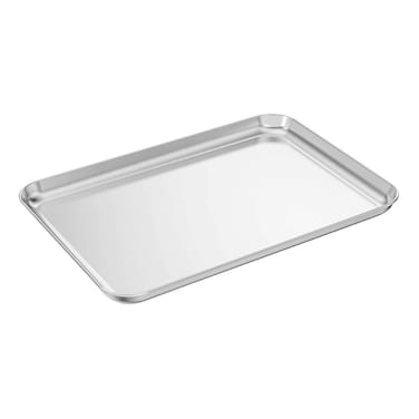 Raj Stainless Steel Serving Tray Grey 33.5x22.5cm