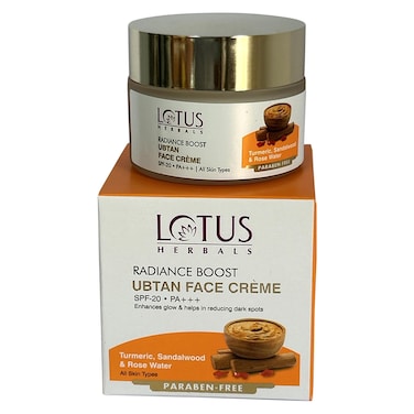 لوتس هيربالز راديانس بوست أوبتان كريم الوجه بعامل حماية من أشعة الشمس SPF20 50 غرام