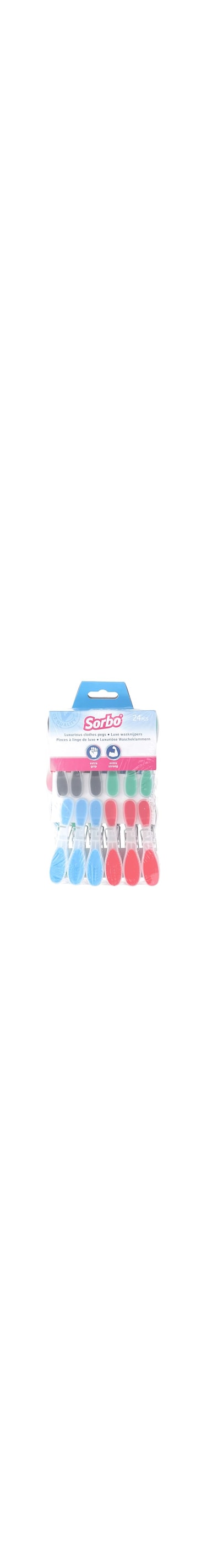 Sorbo Softgrip Plastic Pegs 24 pcs
