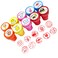 CRAFT MAGIC 10 Pack Motivational Stamps for Kids &ndash; Emoji Stamp, Educational Toys Art and Craft School Supplies, Coloring &amp; Stamping Set for Girls &amp; Boys 3 Years +, Multicolor Learning Toys