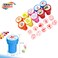 CRAFT MAGIC 10 Pack Motivational Stamps for Kids &ndash; Emoji Stamp, Educational Toys Art and Craft School Supplies, Coloring &amp; Stamping Set for Girls &amp; Boys 3 Years +, Multicolor Learning Toys