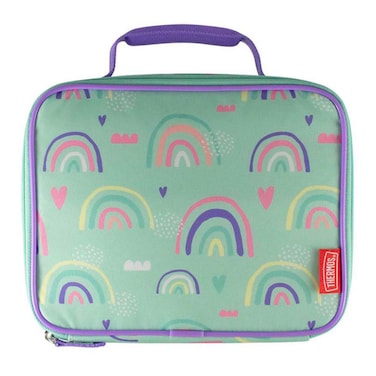 ثرموس حقيبة غداء ستاندرد بطبعة قوس قزح - أزرق 24 سم