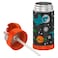 Thermos Stainless Steel Space Party Printed Bottle for Kids Orange 355ml