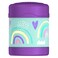 ثرموس ستانلس ستيل برطمان بطبعة قوس قزح للأطفال - أرجواني 290 ملل