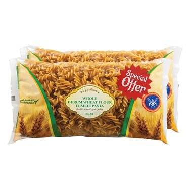 Kuwait Flour Mills &amp; Bakeries Co. Assorted Brown Pasta, 400g Pack of 2