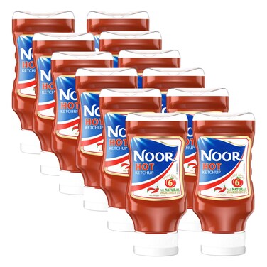 Noor, Hot Tomato Ketchup, 410g