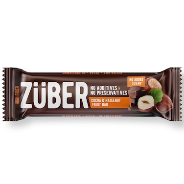 Zuber Hazelnut and Cocoa Fruit Bar 35g