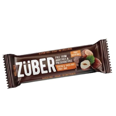 Z&uuml;ber Hazelnut and Cocoa Fruit Bar, 35g