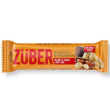 Zuber Peanut and Cocoa Fruit Bar 35g