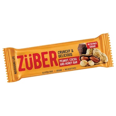 Z&uuml;ber Vegan Protein Bar with Peanut Butter, 35g
