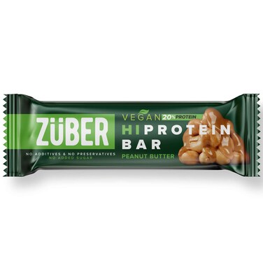 Zuber High Protein Vegan Bar with Peanut Butter 45g