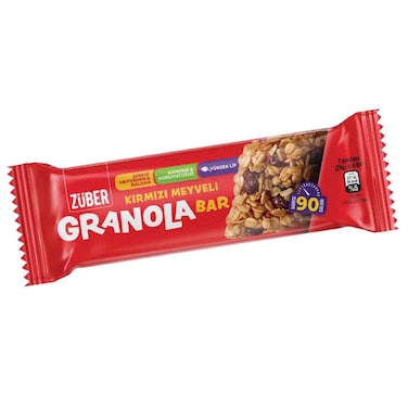Z&uuml;ber Granola Bar Red Fruits, 25g