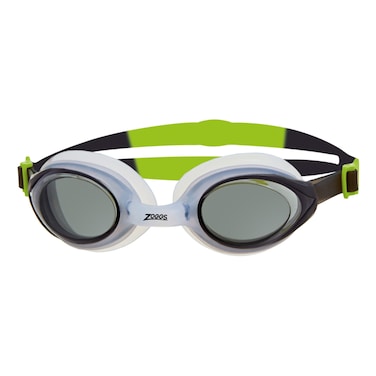 Zoggs Bondi Swimming Goggles White Blue Tint Smoke