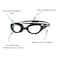 Zoggs Phantom 2.0 Swimming Goggles Black Grey Clear