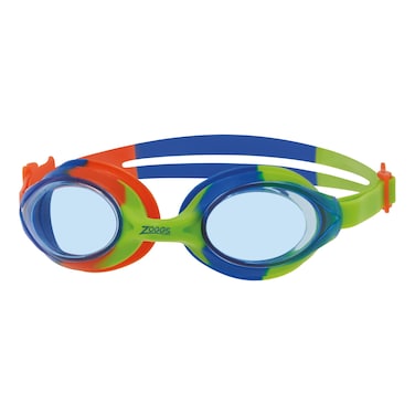 Zoggs Bondi Junior Swimming Goggles Green Blue Tint Blue