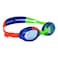 Zoggs Bondi Junior Swimming Goggles Green Blue Tint Blue