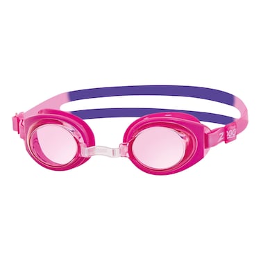 Zoggs Ripper Junior Swimming Goggles Pink Purple Tint Purple