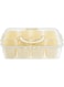 Azonee Divided Serving Tray with Lid and Handle, Food-Grade 8 Removable Compartments Snackle Box Container, Stackable Storage Box, Sealed Charcuterie Container for Candy, Snacks, Nuts, Spices
