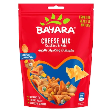 Bayara Cheese Mix Crackers and Nuts, 125g