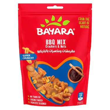 Bayara BBQ Mix Crackers and Nuts, 125g
