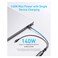 Anker 2-in-1 USB-C to USB-C Data Sync and Charging Cable Black 4ft 140W