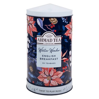 Ahmad Tea Winter Wonder Twist To Play Music English Breakfast Tea Bags 30 Tea Bags
