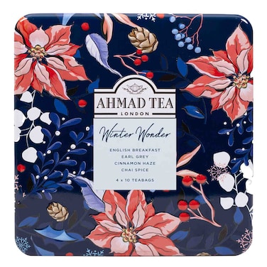 Ahmad Tea Winter Wonder Mixed Tea Bags 4 Caddy 10 Tea Bags