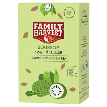 Family Harvest Soursop Green Tea 20 Tea Bags