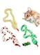 SYOSI Cat Catnip Toys Kitten Toy Kitty Plush Stuffed Snakes Cats Chew Toy Pet Cute Nip Snake Best Interactive Gift Indoor Kittens Teething Stuff Play Kicker Treats Gifts