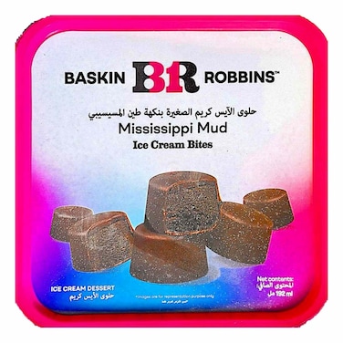 Baskin Robbins Mississippi Mud Ice Cream Bites 192ml