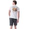 Tex Men Solid Regular Fit Casual Shorts, Dark Grey, I875468, 3XL