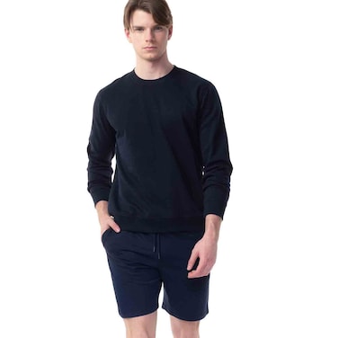Tex Men Solid Regular Fit Casual Shorts, Navy, I875468, 3XL