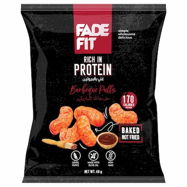 Fadefit Protein Barbeque Puffs, 40g