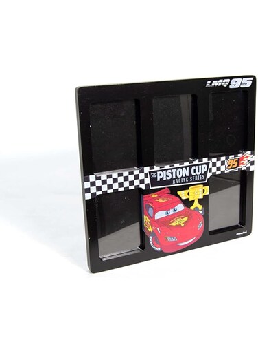 Disney Cars Lightning Mcqueen Photo Frame &ndash; School Photo Frame Collage For Wall And Table - Solid Mdf Wooden Framework &ndash; 5 Photos Partitions (Official Disney Product)