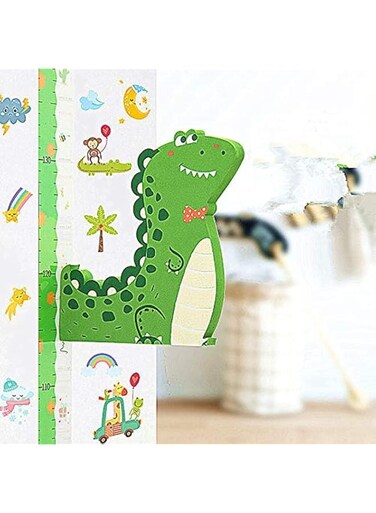 3D Cartoon Growth Chart Removable Height Measurement Wall Ruler (Dinosaur)