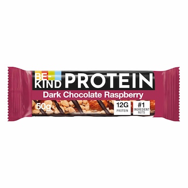 Be-Kind Dark Chocolate Raspberry Protein Bar, 50g