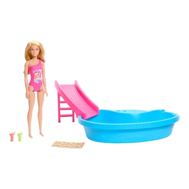 Barbie Pool Playset with Doll Refreshed