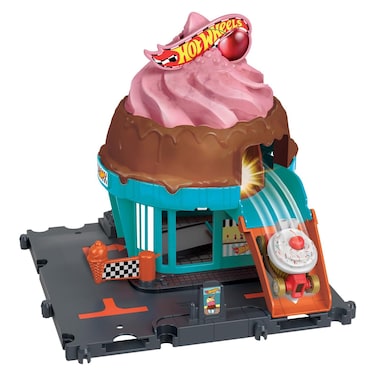 Hot Wheels City Let's Race Swirl Ice Cream Shop