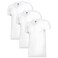 Men John Gladstone V-Neck T-Shirt, JGTV-9, White, S, Pack of 3