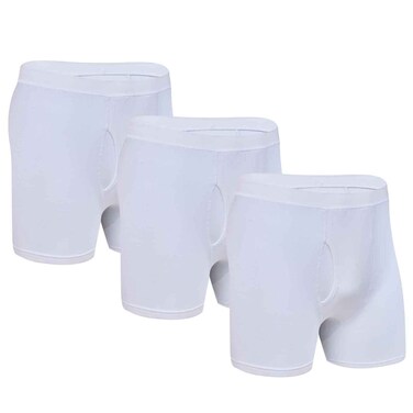 Men John Gladstone Shorty, JGS-12, White, S, Pack of 3