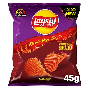 Lay's Flamin' Hot Potato Chips Spicy and Crunchy 45g