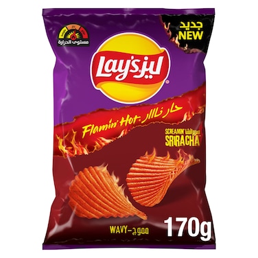 Lay's Flamin' Hot Sriracha Chips Ridged 170g