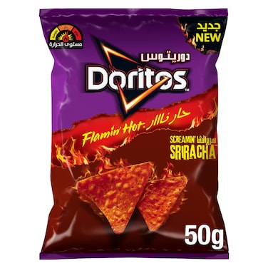 Doritos Flamin' Hot Sriracha Nachos Spicy Tortilla 50g