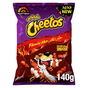 Cheetos Flamin&#39; Hot Sriracha Flavor Spicy 140g