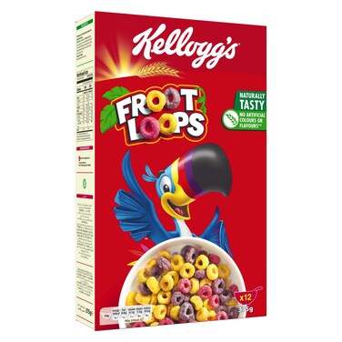 Kellogg's Froot Loops Breakfast Cereal, 375g